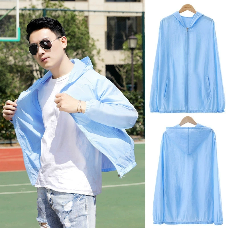 Солнцезащитный крем мужской летний тонкий повседневный пиджак Рыбалка кожи ветровка дышащий солнцезащитный крем на открытом воздухе