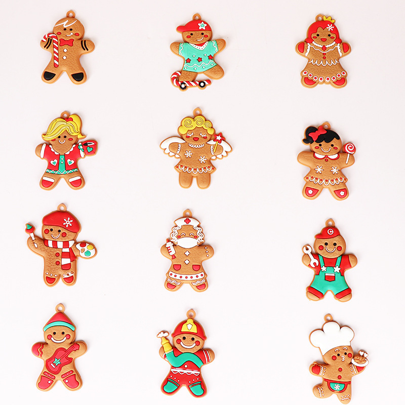 在庫ありクリスマスジンジャーブレッドモンスターペンダントクリスマスツリーデコレーションビスケットマンペンダントクリスマスツリーペンダントアレンジメント卸売|undefined