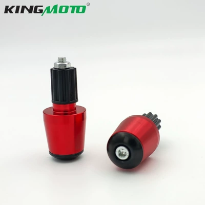 Cross-border motorcycle and electric vehicle Motorcycle Handle Cover - aluminum-alloy-plug-red