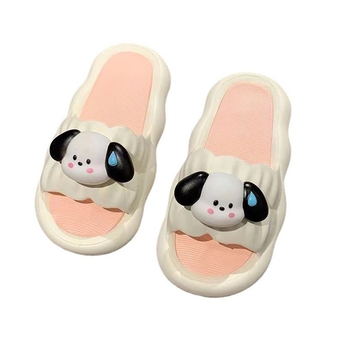 Cute cartoon slippers for women to wear outside summer indoor home non-slip household thick-soled slippers for women to step on shit