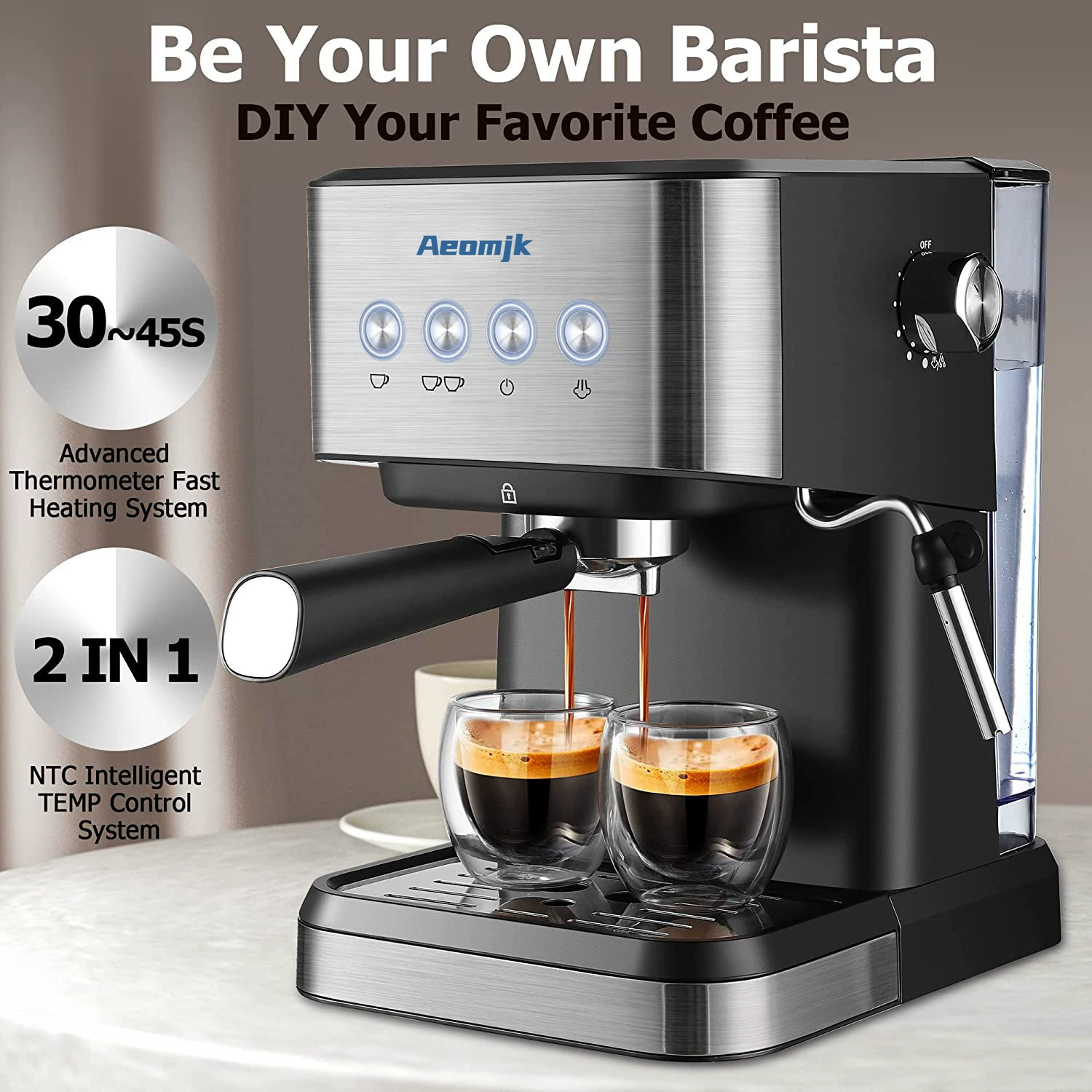 Automatic coffee machine, concentrated extract