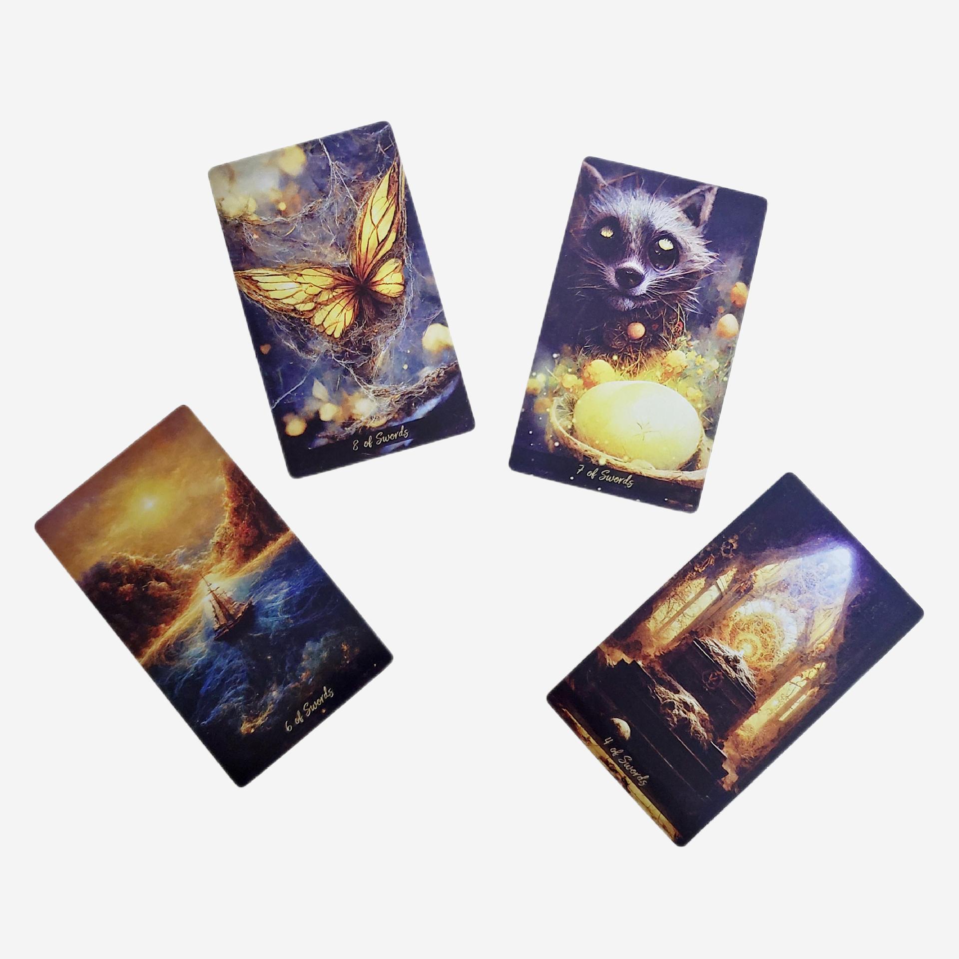 Cartas de tarot golden journey, deck oráculo para jogos_voghion.com