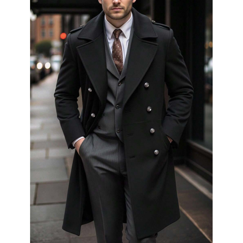 L 48026 Hombre delgado trench coat hombre delgado trench coat