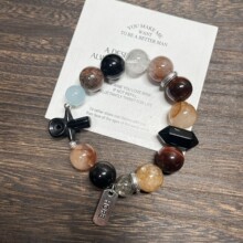 天然海蓝宝 黄浇花 红虎眼 幽灵银曜 黑金超 11-14mm