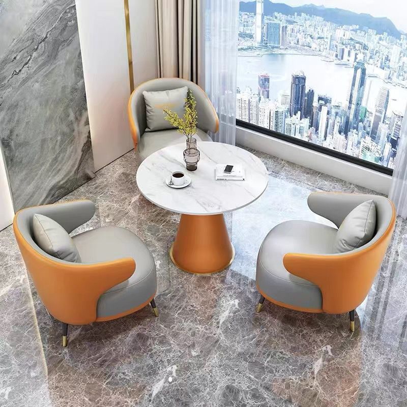 Sofá individual mesa de té combinación de ventas balcón ocio hotel de negocios salón de belleza recepción sofá mesa de negociación