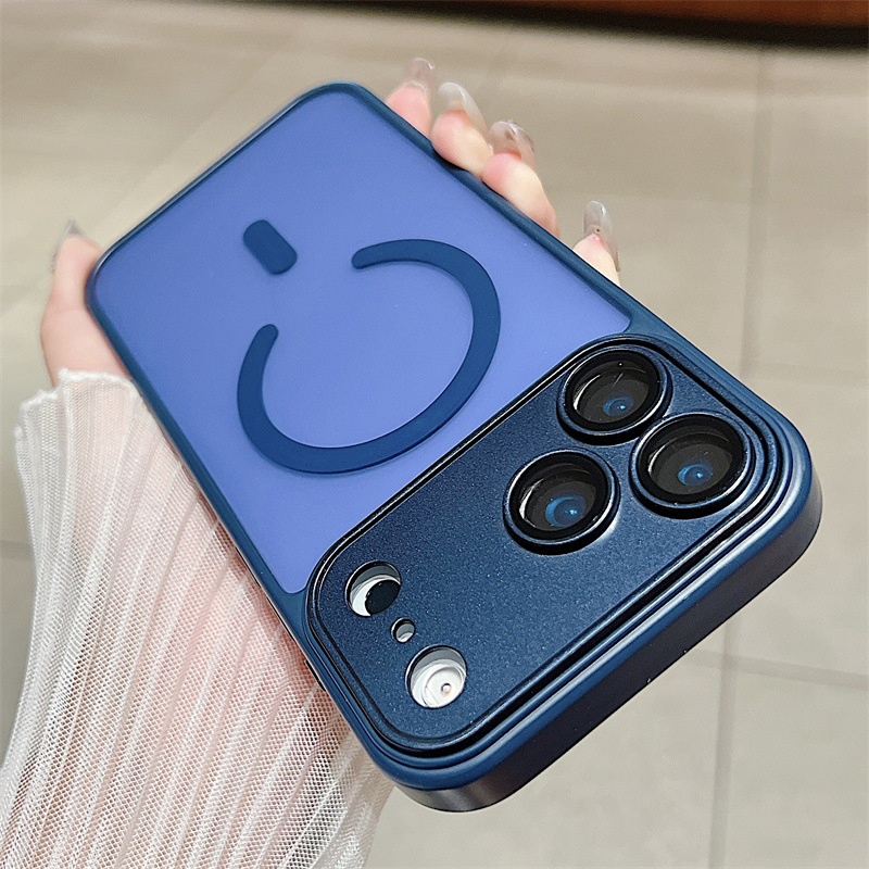 Aplicable para iPhone17pro escudo de succión magnética para teléfonos móviles de silicona 16promax cinta de esmerilado lente cubierta protectora de película