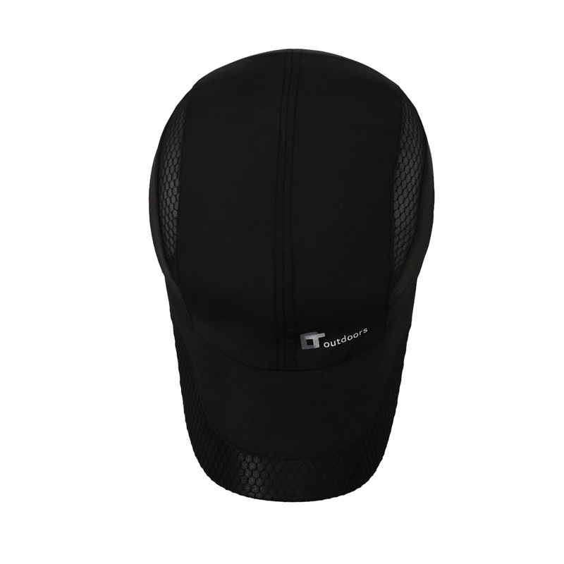 Summer Mesh Letter Quick-Dry Men's Baseball Outdoor Hiking Travel Breathable Soft Top Curved Brim Versatile Duckbill Cap_voghion.com