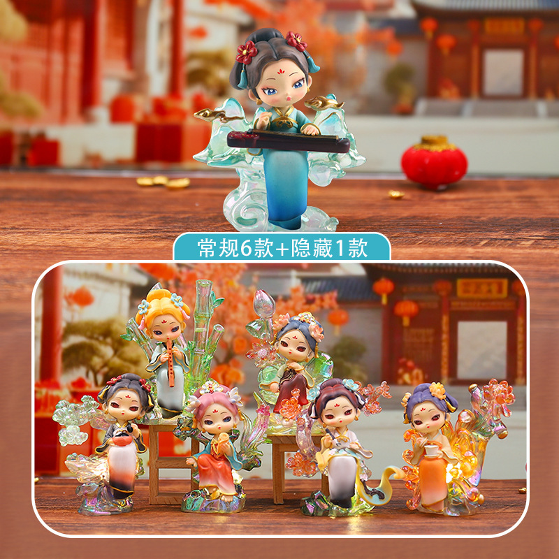 Creative New Chinese Style Ornaments Oriental Yanyun Blind Box Cartoon Chinese Character Figures Decorative Antique Dolls Wholesale Creative New Chinese Style Ornaments Oriental Yanyun Blind Box Cartoon Chinese Character Figures Decorative Antique Dolls Wholesale