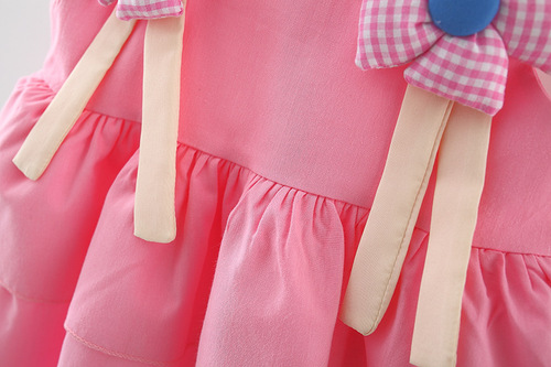 Girls' spaghetti strap summer new 1234 years old baby cotton cute little dress infant stylish princess dress