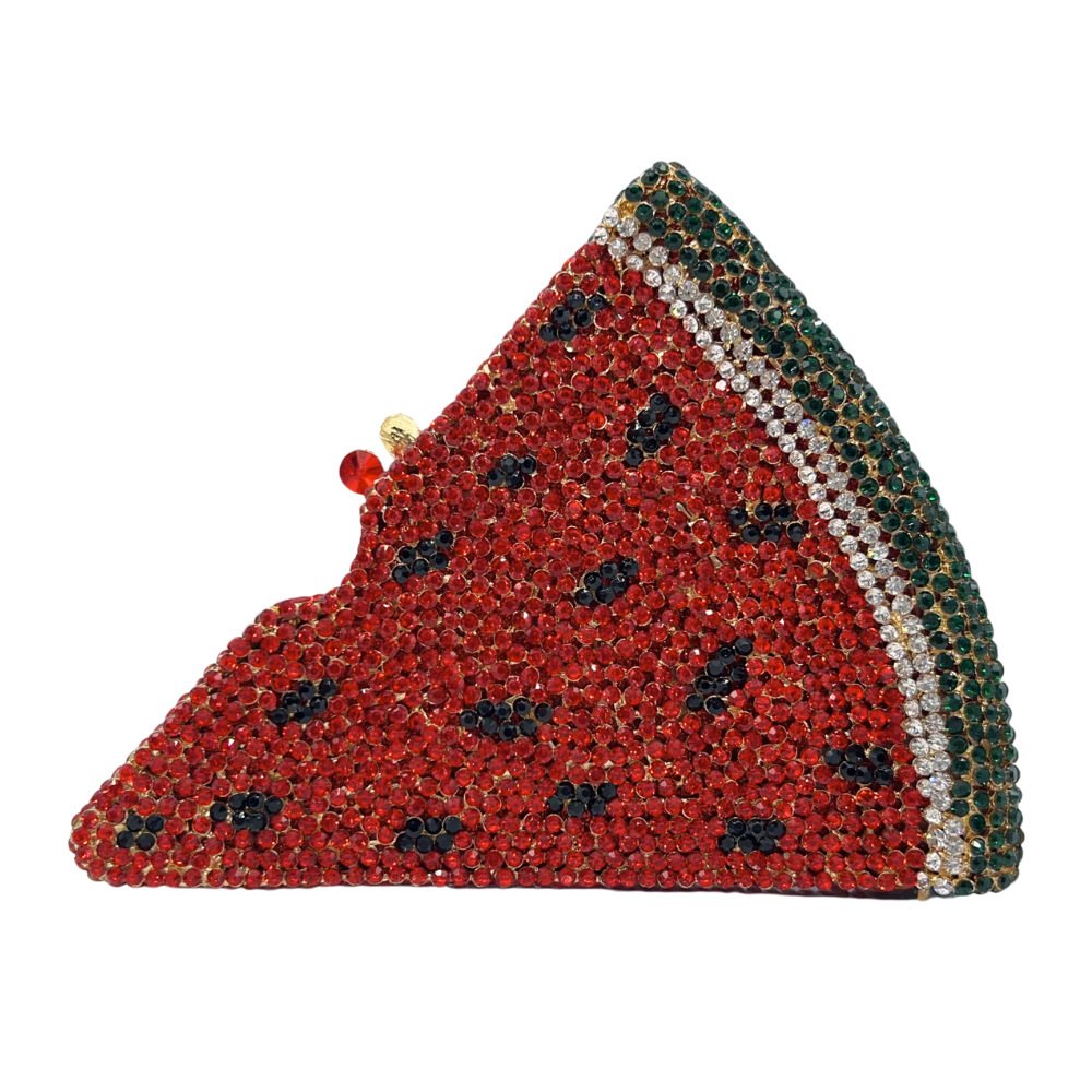 Pizza Diamond Clutch nuevo paquete de cena de diamantes de pizza de banquete de diamantes de mano bolsas de chicas