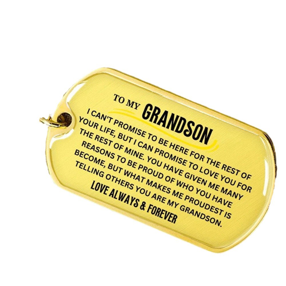 Cruz-frontera creativa simple DIY llavero de acero inoxidable epoxi colgante de acero de titanio europeo y americano clave colgante joyería al por mayor