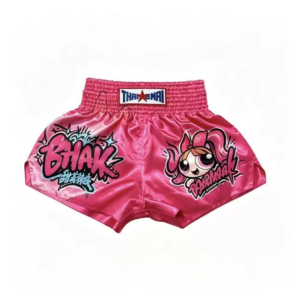 Thai Muay Thai Shorts Powerpuff Girls Robot Adult Children Cute Sports Boxing Shorts