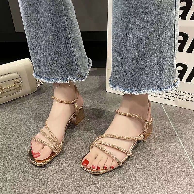 Décolleté stiletto donna sandali con strass feng shui estate_voghion.com
