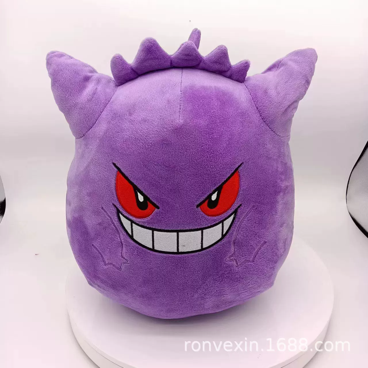 跨境新品动漫毛绒软糖宝可梦精灵耿鬼皮卡丘squishmallow抱枕玩具