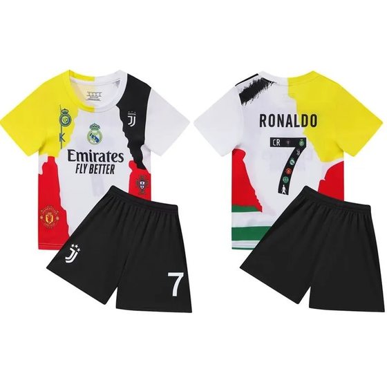 2526 Miami No. 10 Children's Football Uniform suit Riyadh Jersey Primary and Secondary School Students Sports Uniform with Star No.