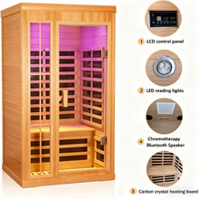 单人远红外线多规格桑拿房家用汗蒸房加拿大铁杉木养生发汗桑拿房