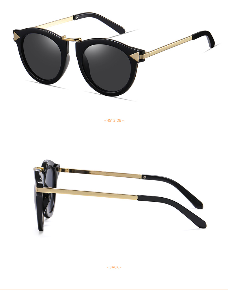 IG Style Streetwear Solid Color Pc Round Frame Full Frame Women's Sunglasses display picture 1