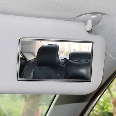 Car sun visor makeup mirror, universal car interior accessory, passenger side sun visor, thin model with additional vanity mirror