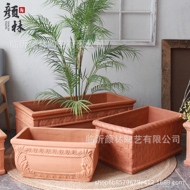 Caja de flores rectangular, canal de flores, gran maceta de flores, gran maceta de barra larga, gran maceta de barra, gran maceta de esquina, maceta rectangular, maceta de pared cercada