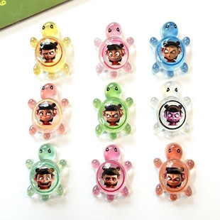 Which 2 magic children make sea DIY flash resin luminous turtle yiwu source factory wholesale craft tide play