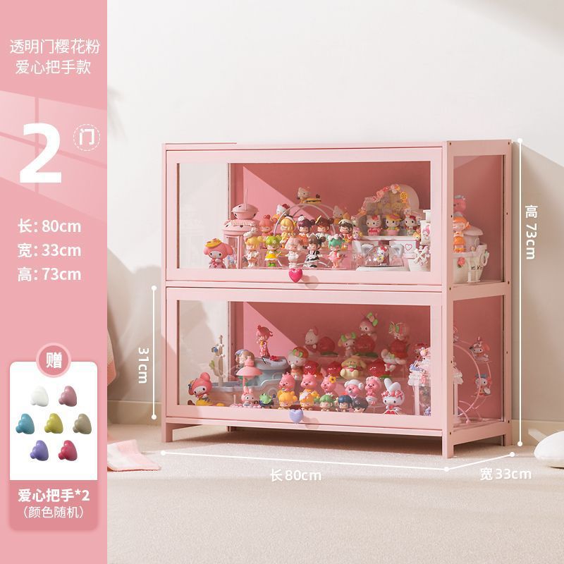 Gabinete de exhibición transparente hecho a mano acrílico caja ciega estante de exhibición joyería muñeca gabinete de almacenamiento