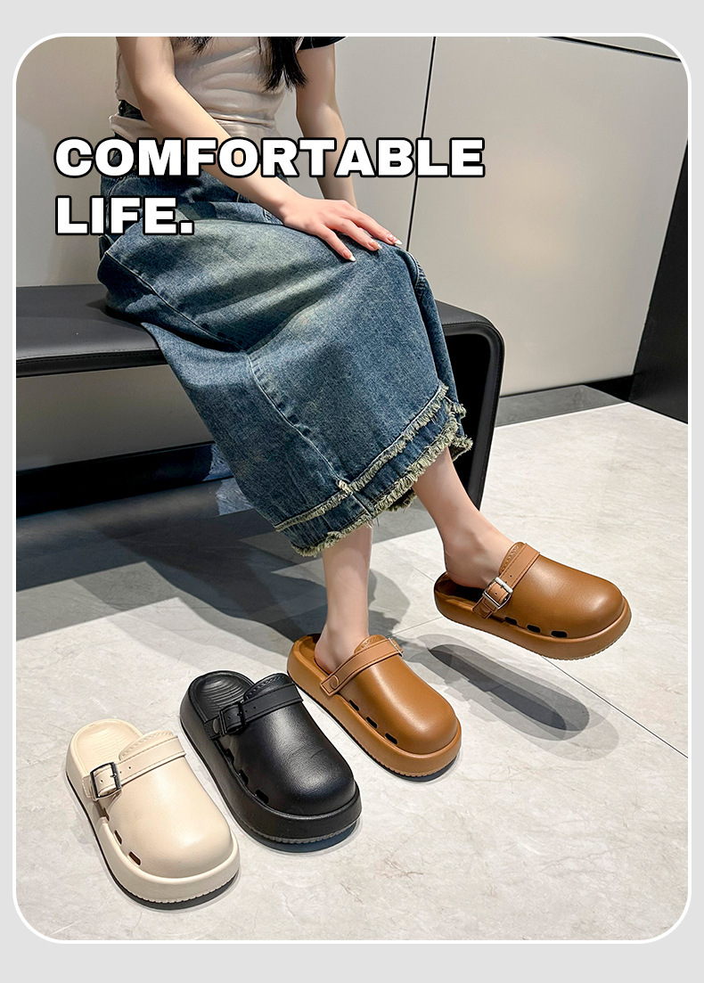 朕仔-金属扣-皮纹拖鞋_03
