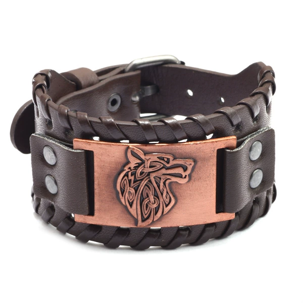PU Red Copper-Wolf Head