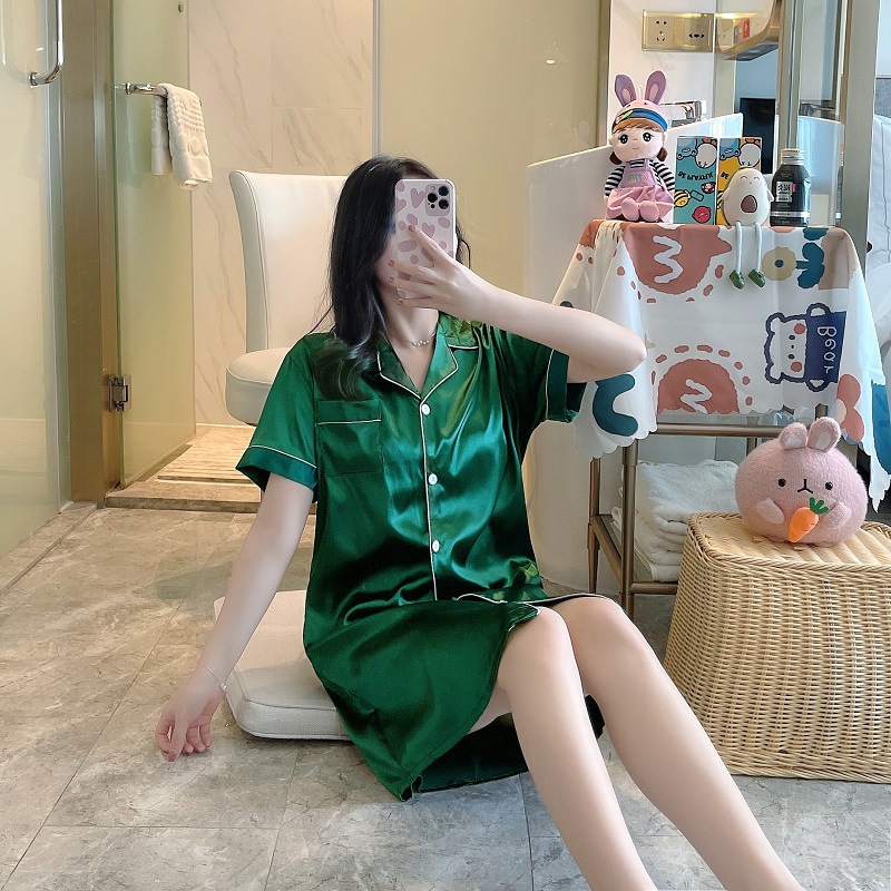 셔츠 원피스 녹색