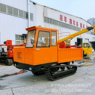 农用拉玉米农作物履带式运输车 5吨拉货自卸爬山虎翻斗车