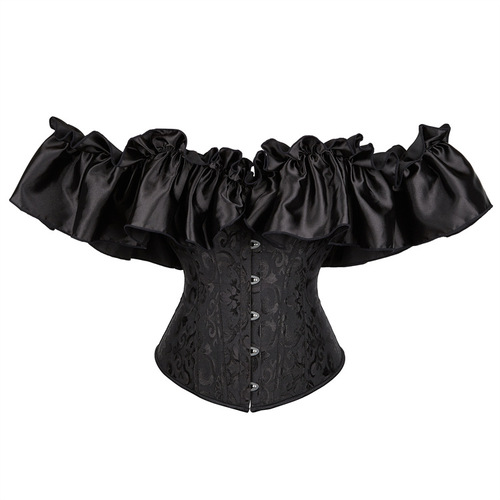 New style jacquard with satin lace palace women's body shaping garments Amazon AliExpress cross-border e-commerce supply