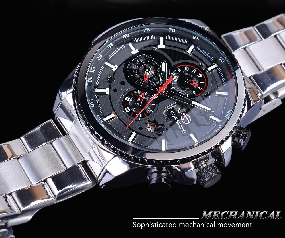 Men's Mechanical Watch Waterproof Automatic Fashion Wristwatch_voghion.com