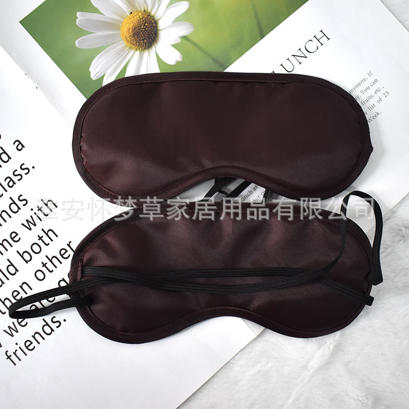 メーカー卸売りホテル190Tポリエステルタフタ遮光睡眠使い捨て航空通気旅行アイマスクスポット|undefined