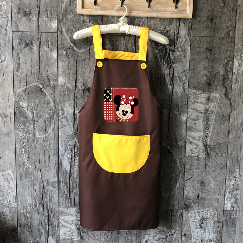 エプロン女性ファッションキッチン家庭用防水防油かわいい料理家事仕事大人男性印字ロゴ|undefined