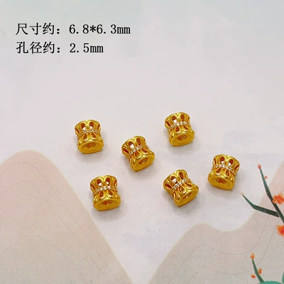 Zərgərlik ara hissələri bamboo joint spacer beads, barrel beads - hollowed-out-slim-waist