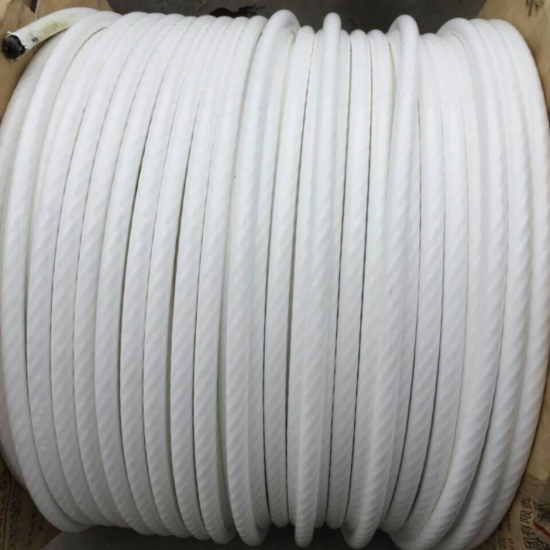 Белая пластмасса ПЭ покрыла фильм структуры особенный стальной трос Газа кабеля фильма Антиржавейное анти -- треская спецификации 8-40 мм полные