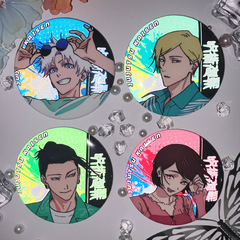 咒術回戰反光徽章夏油傑五條悟七海建人釘崎野薔薇反光吧唧58穀子