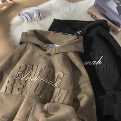 秋の新商品のスエードと帽子の男性の春秋アメリカのファッションブランドの高級感があります。