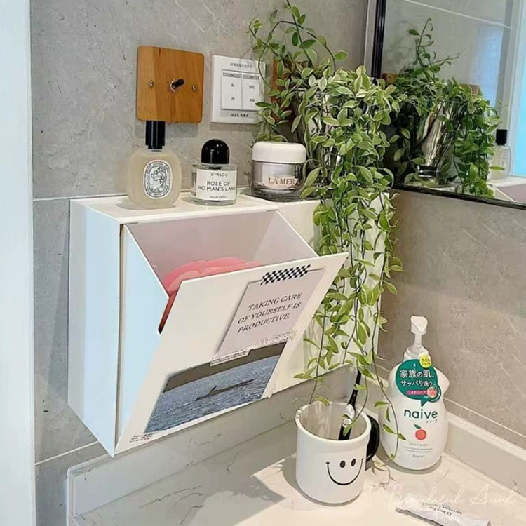 Настенный ящик для хранения без дырокола, ящик для хранения разных вещей в ванной комнате, органайзер для полотенец для тети, ящик для хранения салфеток