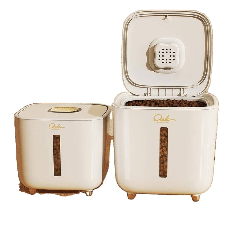 Cat food storage barrel sealed barrel vacuum moisture-proof grain…