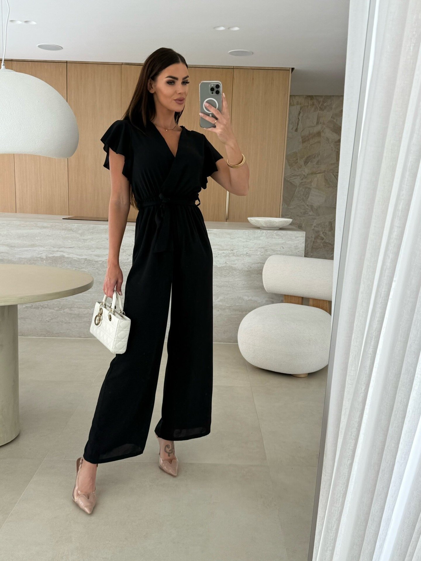 Women's Casual Office Daily Temperament Commuter Commute Style Solid Color Jumpsuits Full Length display picture 17