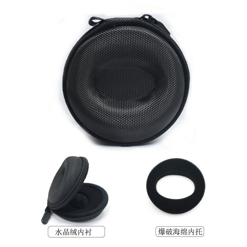 厂家直销EVA手表盒防水防摔三位黑色手表包便携EVA手表收纳盒