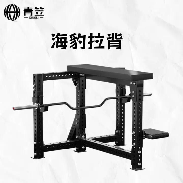 REP海豹划船卧拉高拉低拉训练器械商用海豹划船硬拉椅