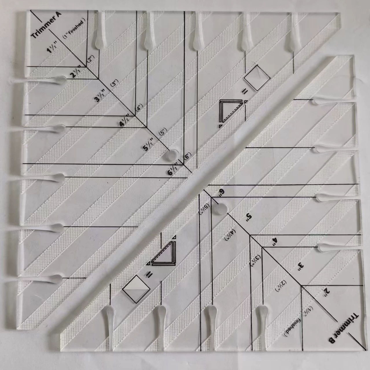 DIY сшитая линейка лоскутного шитья