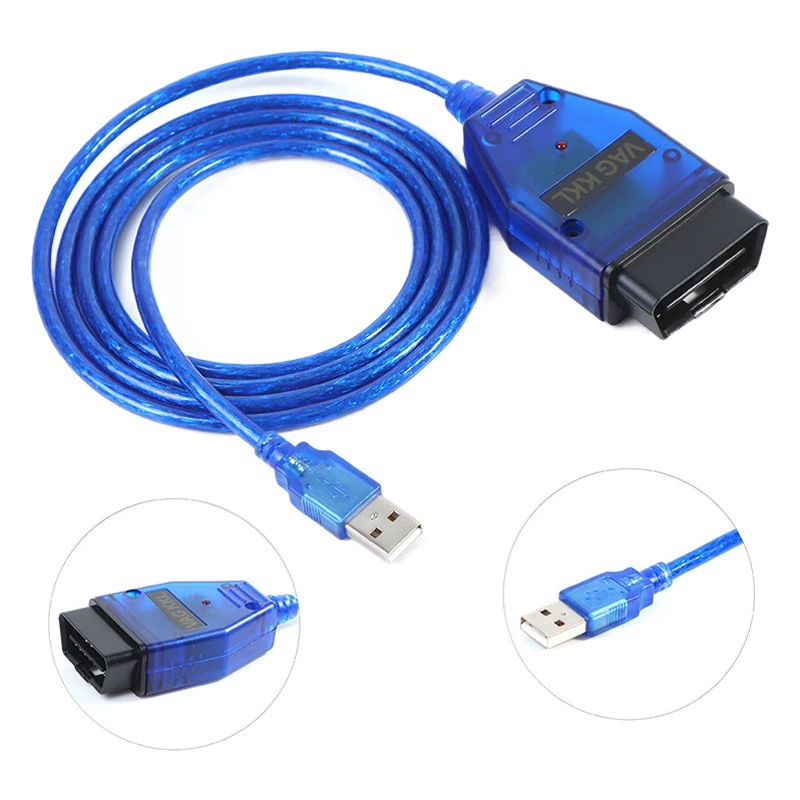 Кабель VAG KKL OBD2 для подключения автомобиля, прямые продажи с завода, VAG409 CH340/FT232RL