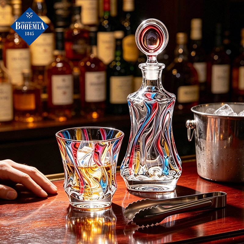 Vaso de whisky importado checo Lex, juego de cristal de alta gama, copa de vino, copa de vino para el hogar