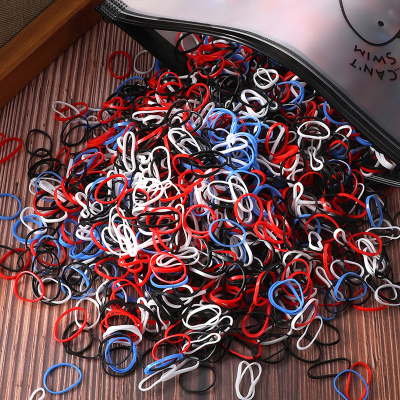 치킨백 2000 고무줄 파란색 빨간색 흰색