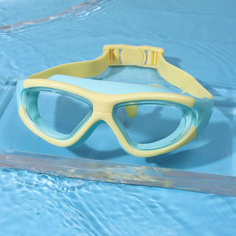 Gafas de natación para niños, gafas de natación, tapones para los oídos, impermeables y antivaho integrados, gafas de buceo de entrenamiento a presión para hombres y mujeres, antivaho de alta definición