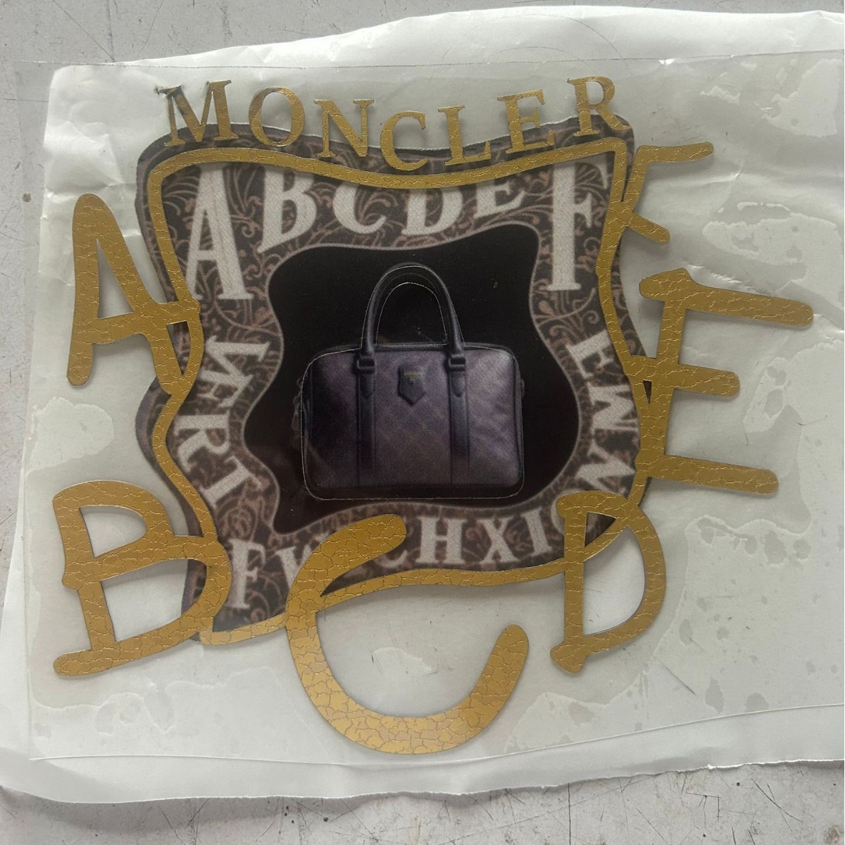 立体数码厚板烫画仿刺绣烫画烫图潮牌衣服logo图片批发