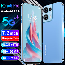 跨境新款Reno9 Pro智能6.49寸高清水滴屏手机2G+16G外贸代发手机