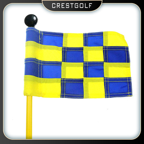 Golf green flag, checkered green flag, golf tournament flag, tour event accessories
